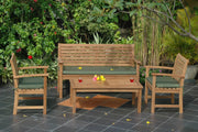 Victoria Montage Teak Outdoor Conversation Set - view 1