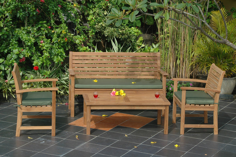 Victoria Montage Teak Outdoor Conversation Set - view 1