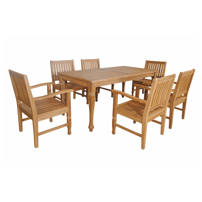 Rockford Teak Outdoor Dining Set - view 1