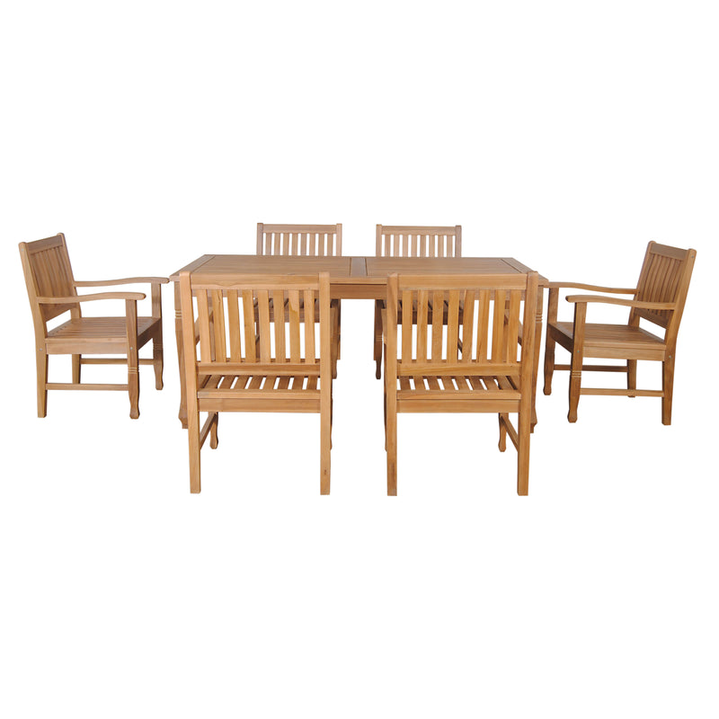 Rockford Teak Outdoor Dining Set - view 2
