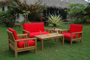 SouthBay Deep Seating Teak Outdoor Conversation Set - view 4