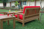 SouthBay Deep Seating Teak Outdoor Conversation Set - view 5