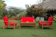 SouthBay Deep Seating Teak Outdoor Conversation Set - view 2