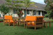 SouthBay Deep Seating Sofa Teak Outdoor Conversation Set - view 6