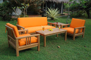 SouthBay Deep Seating Sofa Teak Outdoor Conversation Set - view 2