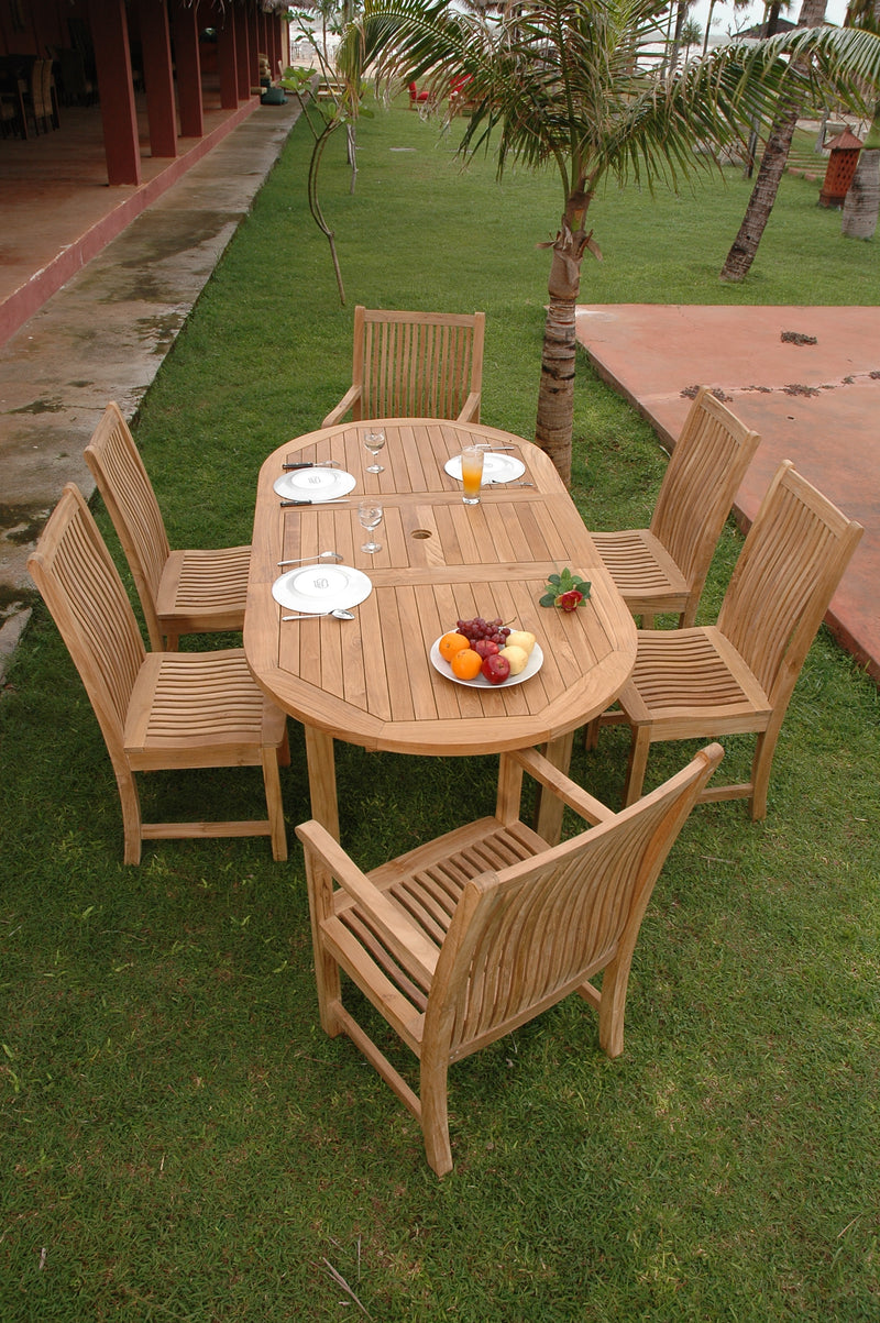 Bahama Chicago Teak Outdoor Dining Set - view 4