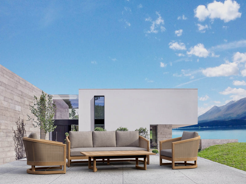 Catania Teak Outdoor Deep Seating Set - view 1