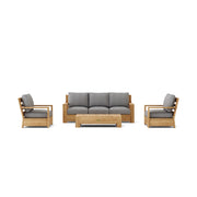 Madera Teak Outdoor Deep Seating Set - view 2