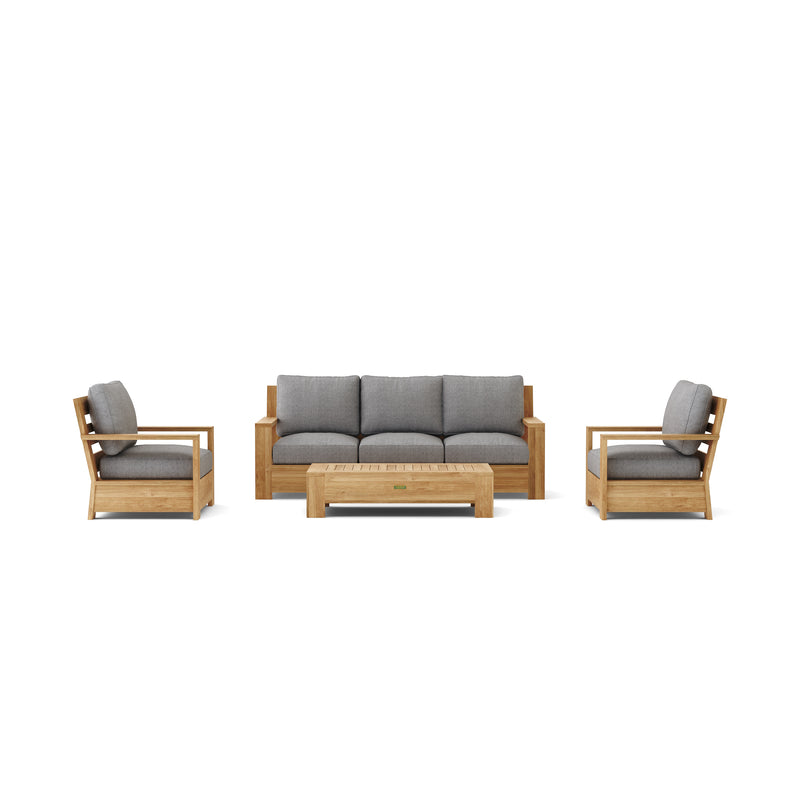 Madera Teak Outdoor Deep Seating Set - view 2