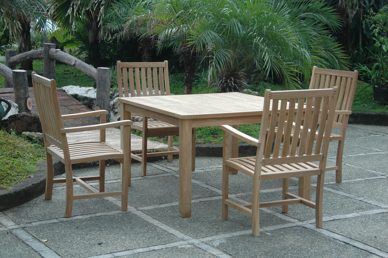 Windsor Wilshire Teak Outdoor Dining Set - view 2