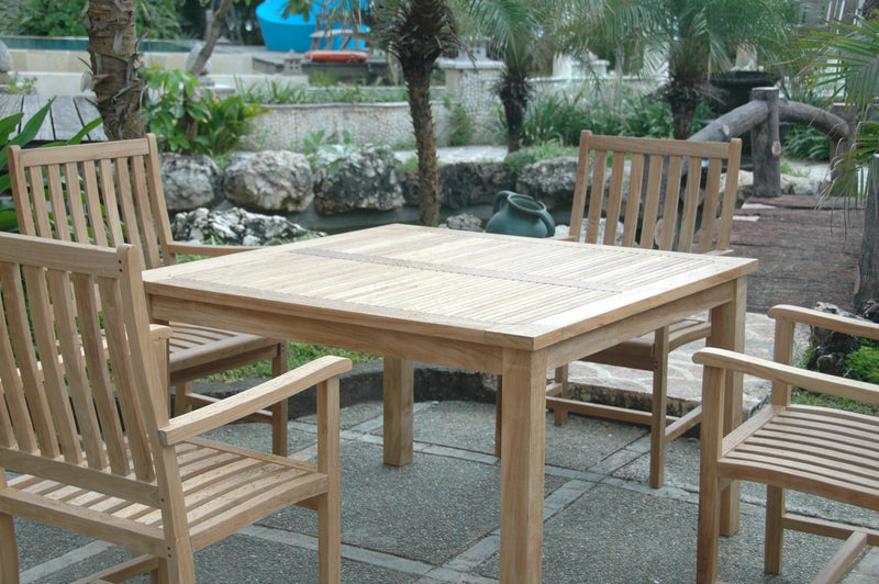 Windsor Wilshire Teak Outdoor Dining Set - view 4