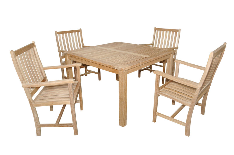 Windsor Wilshire Teak Outdoor Dining Set - view 6