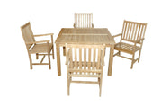 Windsor Wilshire Teak Outdoor Dining Set - view 5