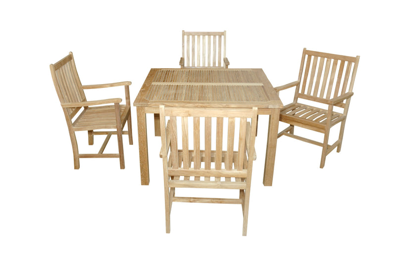 Windsor Wilshire Teak Outdoor Dining Set - view 5