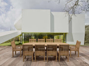 Sahara Dining Side Chair Teak Outdoor Oval Dining Set - view 1