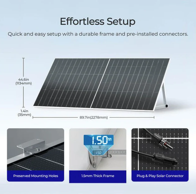 Renogy 590W N-Type Bifacial Monocrystalline Solar Panel