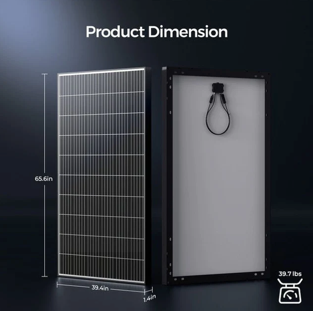 Renogy 320W N-Type Monocrystalline Solar Panel (4-Pack)