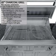 Sunstone THE BIG-TEXAN - 42-inch charcoal grill