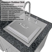 Sunstone THE BIG-TEXAN - premium outdoor sink