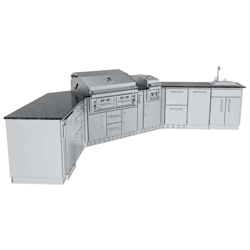Sunstone THE BIG-TEXAN - product view with grill, sink and cabinets