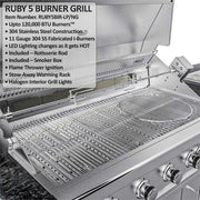 Sunstone THE FRENCH QUARTER - Ruby 5-burner grill