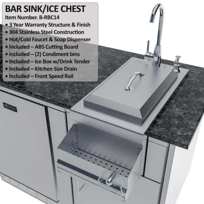 Sunstone THE SAVANNA - open outdoor fridge