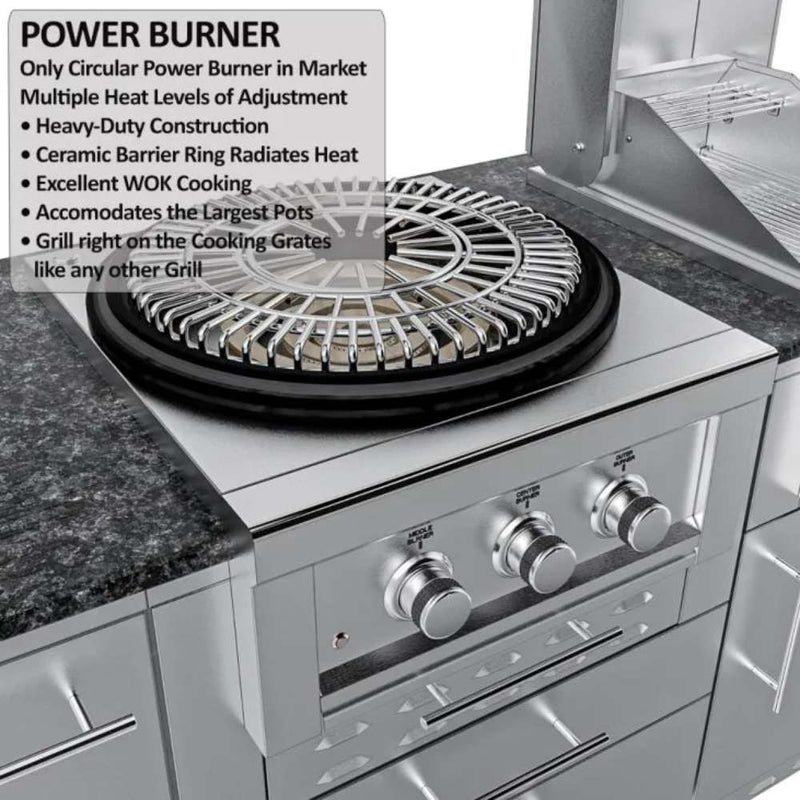 Sunstone TEXCAJUN - power burner open grate