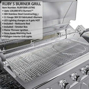 Sunstone THE HILL COUNTRY - 5-burner grill with rotisserie