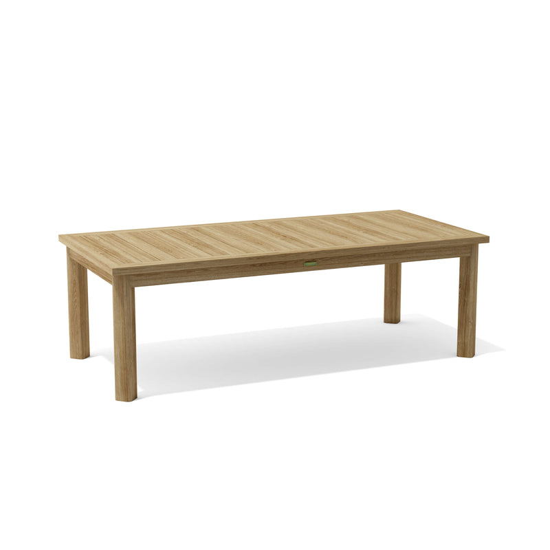 Chelsea Teak Outdoor Rectangular Dining Table Set - view 4