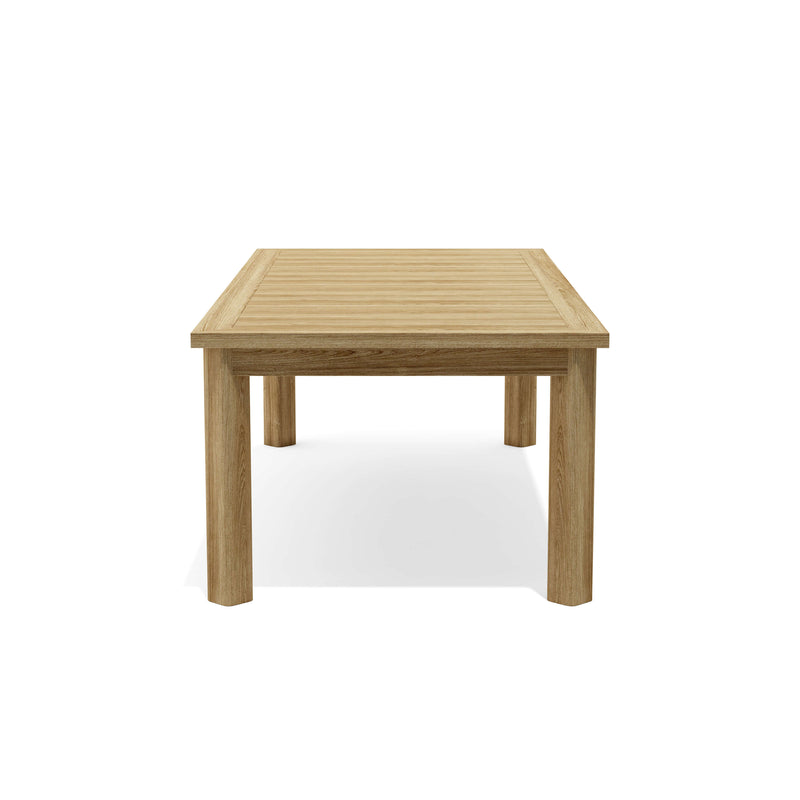 Chelsea Teak Outdoor Rectangular Dining Table Set - view 6