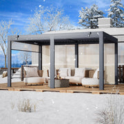 Erommy 12x16 Screen Pergola 3D render