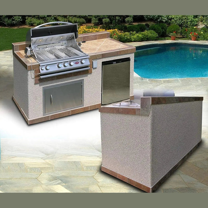 Cal Flame Costa Q PV6004 island detail