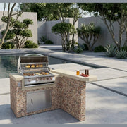 Cal Flame Maui Q 401 island, River Rock finish