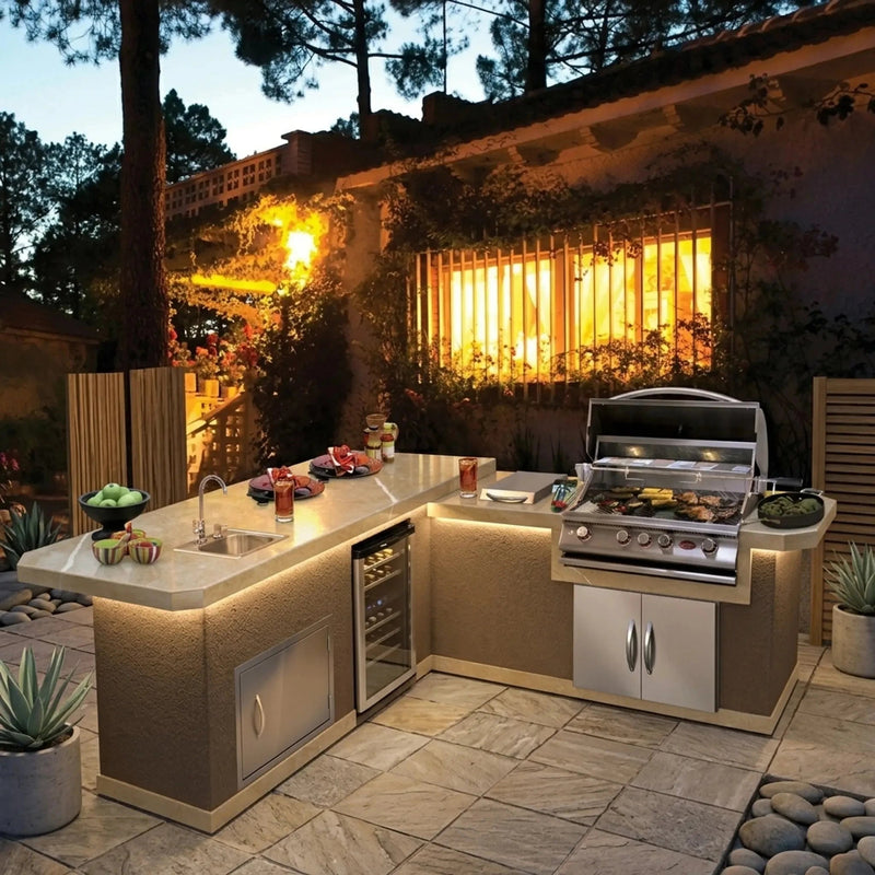 Cal Flame Carmel Q 870 island, Stony Creek finish