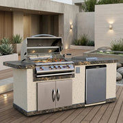 Cal Flame Bel Air Q 810 island, Pearl Haze finish