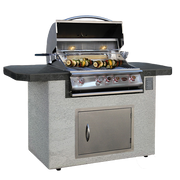 Cal Flame Kona Q 601 BBQ Island angled view