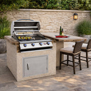 Cal Flame Kauai Q 402 outdoor kitchen island, front view