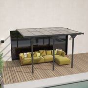 Outsunny 12' x 10' Aluminum Pergola with Polycarbonate Roof and UV Protection