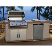 Cal Flame Atlantic Q 801 8 ft BBQ island outdoors